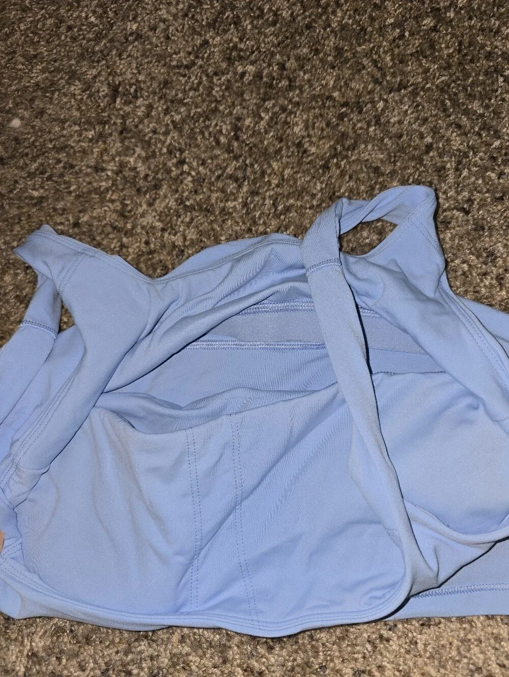 NWOT Vuori Alltheform Light Blue Square Neck Athletic Tank Top Medium Athleisure - Picture 7 of 10